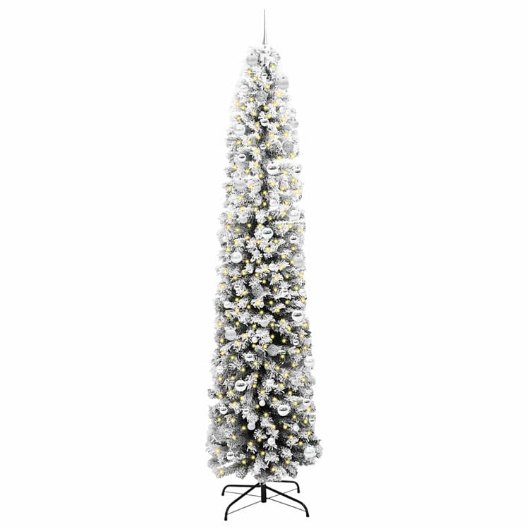 Vidaxx sapin de Noël artificiel vert 240 cm PVC et acier et plastique