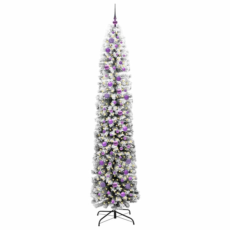 Vidaxx sapin de Noël artificiel vert 240 cm PVC et acier et plastique