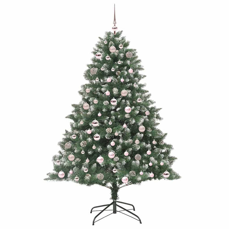 Vidaxx sapin de Noël artificiel avec 300 LED vert 180 cm PVC et plastique et acier
