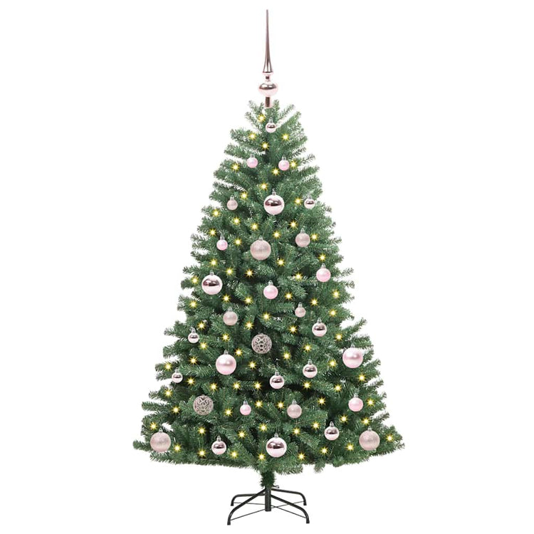 Vidaxx sapin de Noël artificiel pliant vert 120 cm PVC et métal