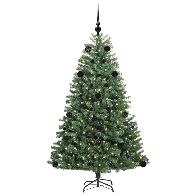 Vidaxx sapin de Noël artificiel pliant vert 150 cm PVC et métal