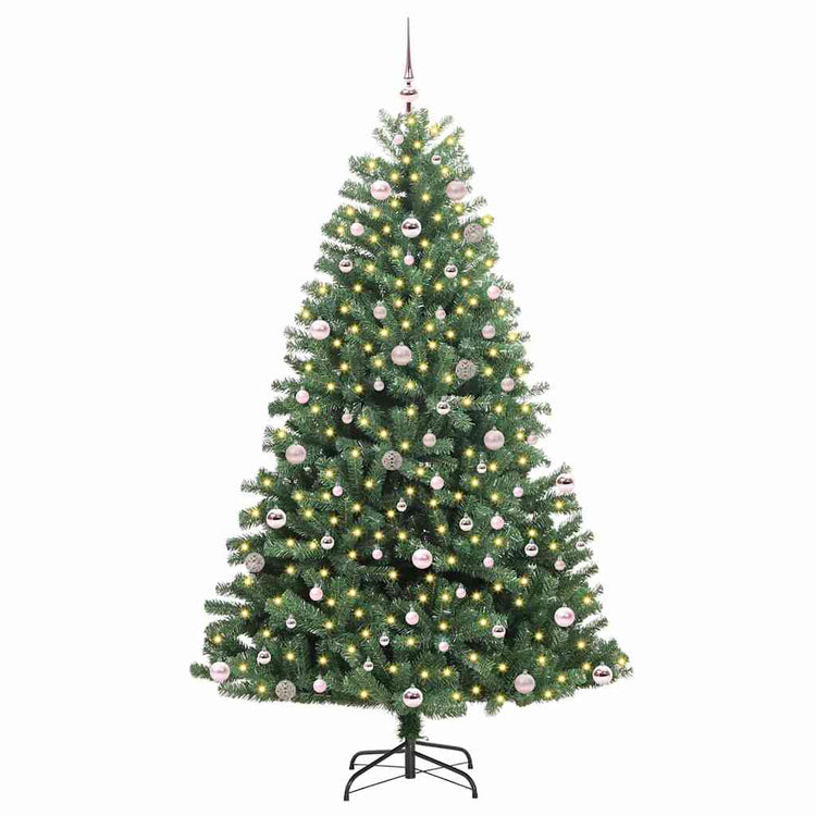 Vidaxx sapin de Noël artificiel pliant vert 240 cm PVC et métal