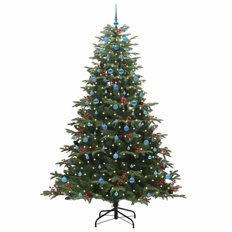 Vidaxx sapin de Noël artificiel vert 240 cm PVC et métal et plastique