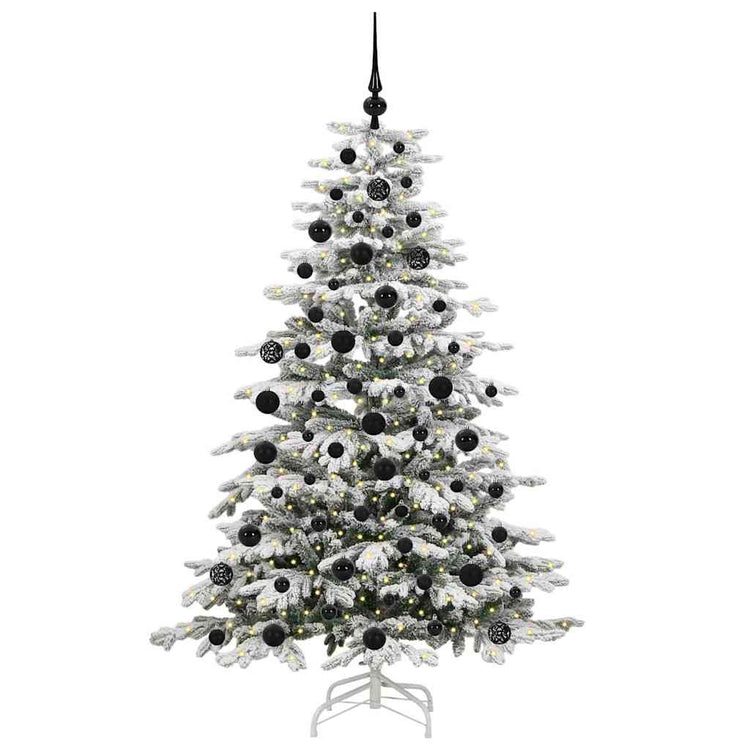 Vidaxx sapin de Noël artificiel pliant blanc 180 cm PE et PVC