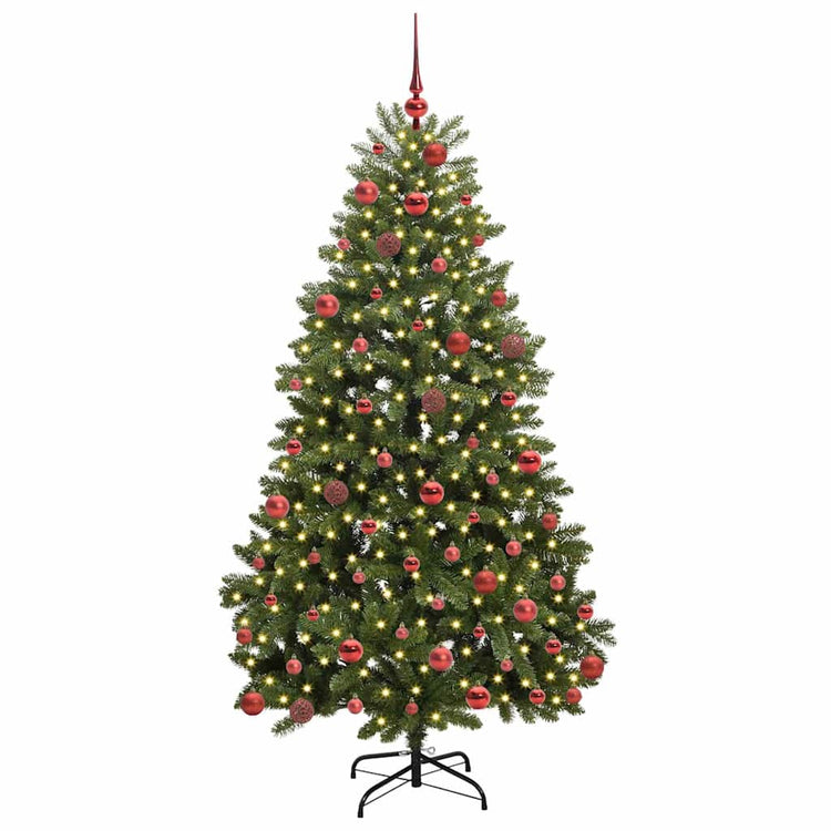 Vidaxx sapin de Noël artificiel avec 300 LED vert 180 cm PVC et métal