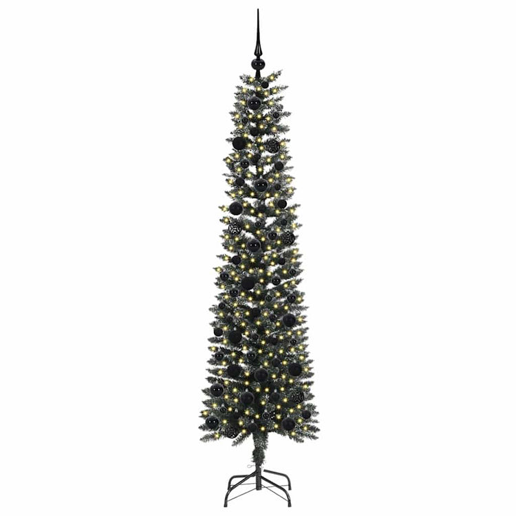Vidaxx sapin de Noël artificiel avec 300 LED vert 180 cm PVC et plastique et acier