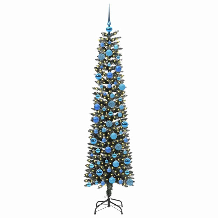 Vidaxx sapin de Noël artificiel avec 300 LED vert 180 cm PVC et plastique et acier