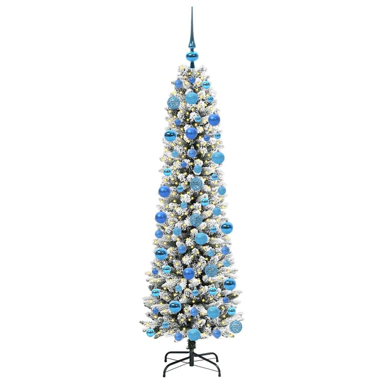 Vidaxx sapin de Noël artificiel avec 300 LED blanc 180 cm PVC et métal et plastique