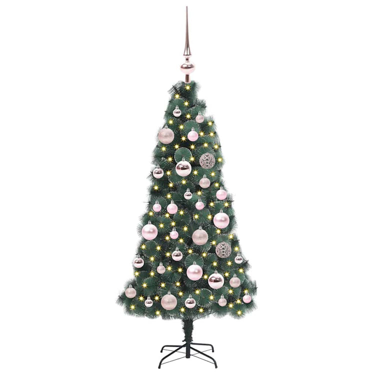 Vidaxx sapin de Noël artificiel illuminé avec jeu d'ampoules vert 120 cm