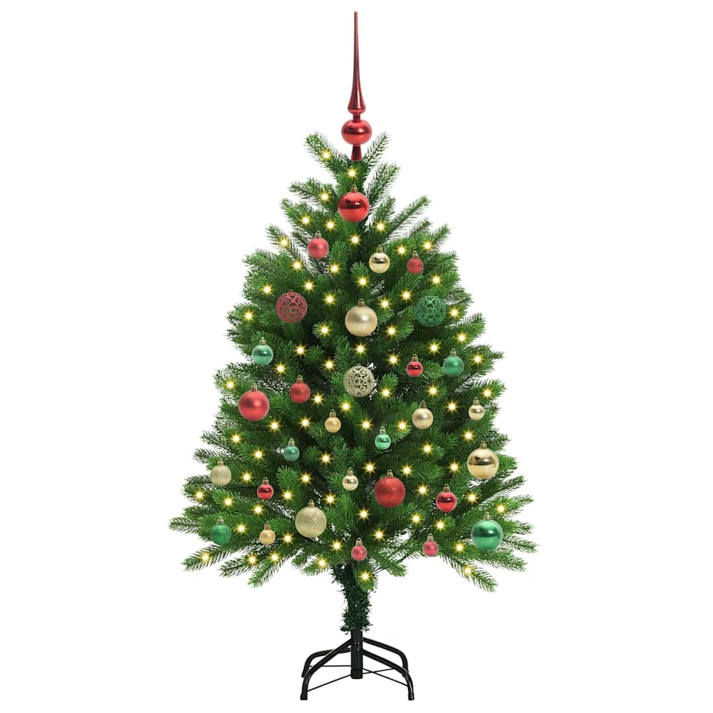 VidaXL Sapin de Noël avec 150 LED avec standard vert 120 cm PE