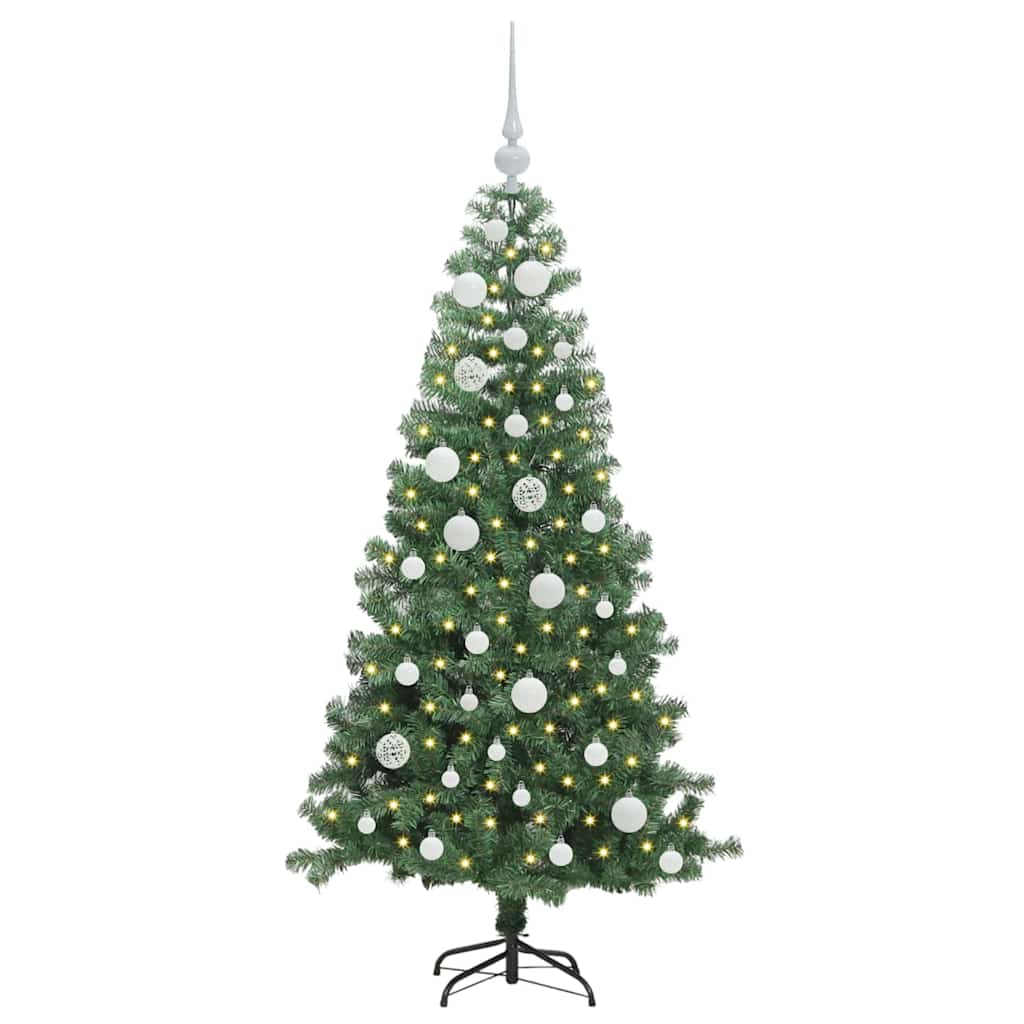 VidaXL Sapin de Noël avec 150 LED avec PVC vert standard 120 cm