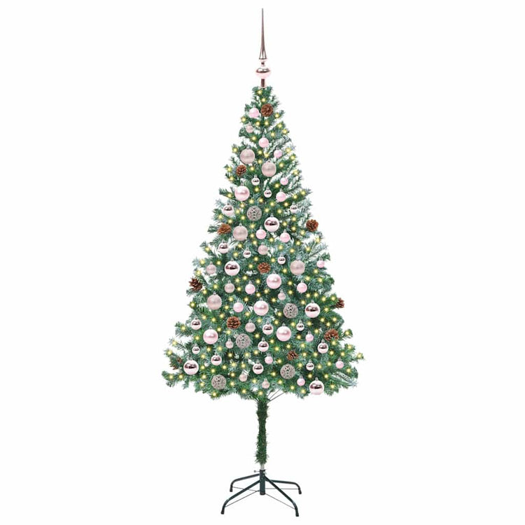 Vidaxx sapin de Noël artificiel avec 300 LED vert 180 cm PVC et acier