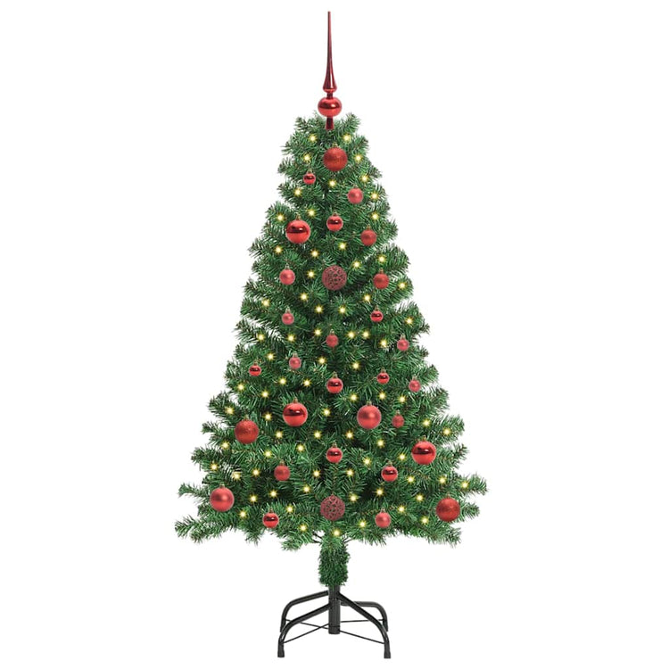 Vidaxx sapin de Noël artificiel vert 120 cm PVC et acier et plastique