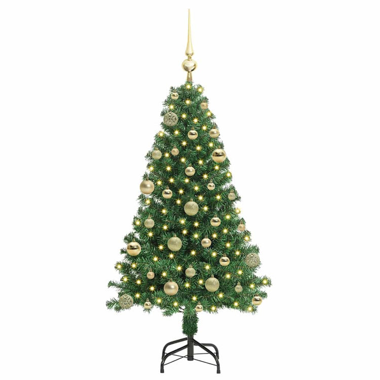 Vidaxx sapin de Noël artificiel vert 120 cm PVC et acier et plastique