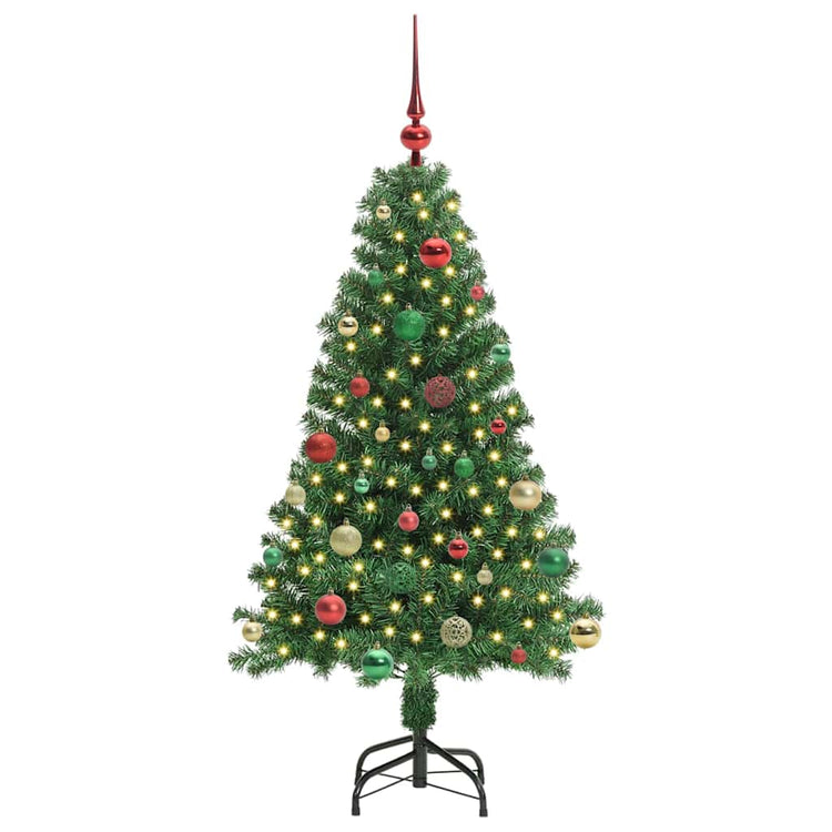 Vidaxx sapin de Noël artificiel vert 150 cm PVC et acier et plastique