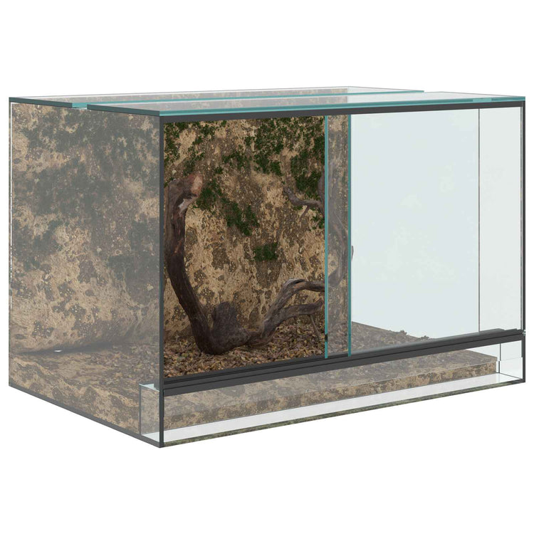 Vidaxx terrarium avec rangement transparent 60 x 40 x 40 cm verre