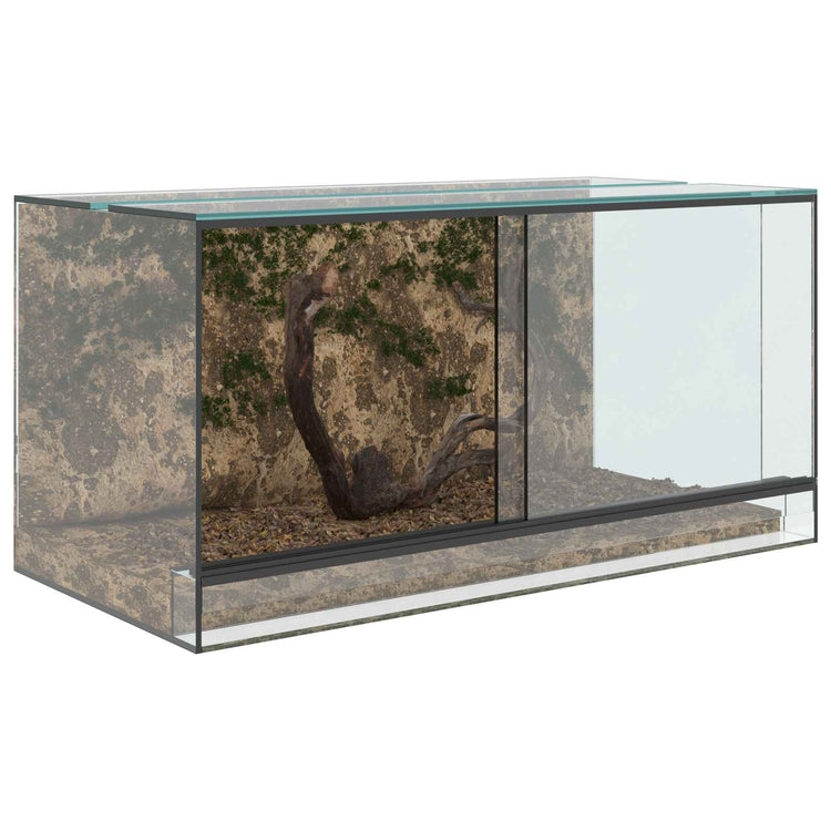 Vidaxx terrarium avec rangement transparent 80 x 40 x 40 cm verre