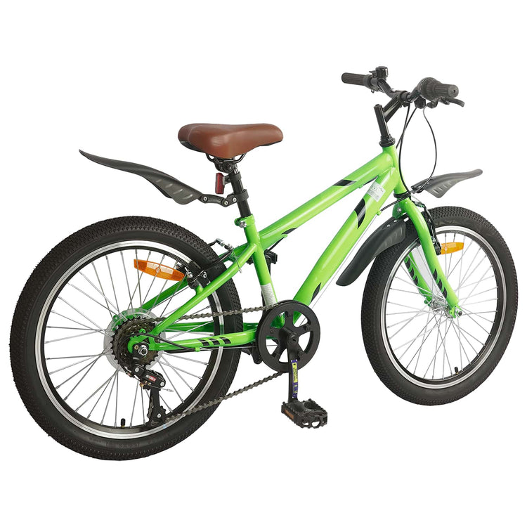 VidaXL vélo pour enfants 20 pouces 6 vitesses pour 6-11 ans vert
