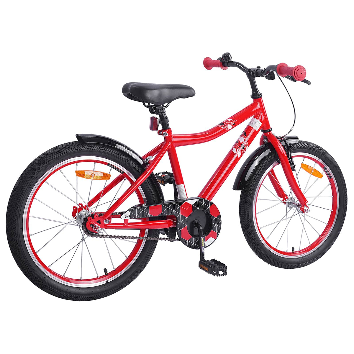 VidaXL vélo enfant 20 pouces pour 6-11 ans rouge