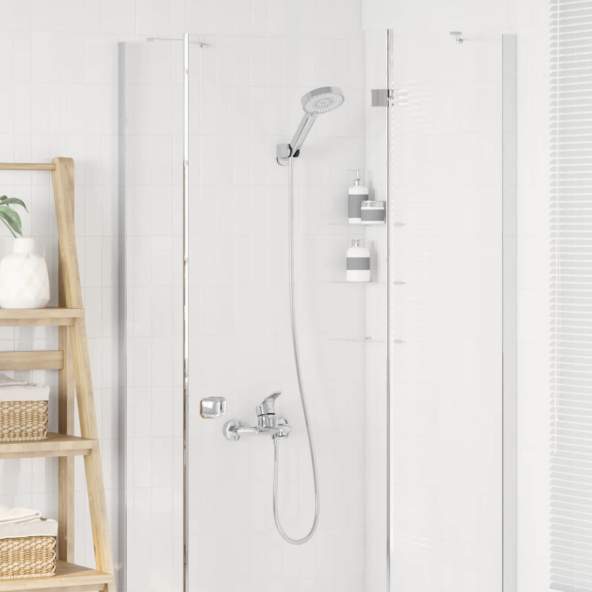VidaXL ensemble de douche chromé g 1 2 pouces