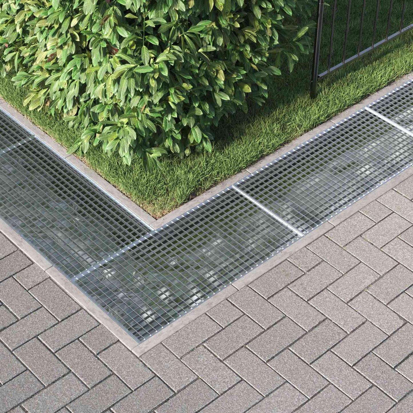 Vidaxl grille argent 100 x 50 x 2 cm en acier galvanisé à chaud