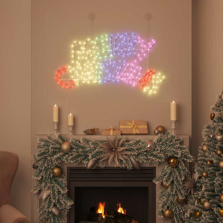 Vidaxx Panneau de Noël avec 240 LED multicolores 99,5 x 54 cm PVC