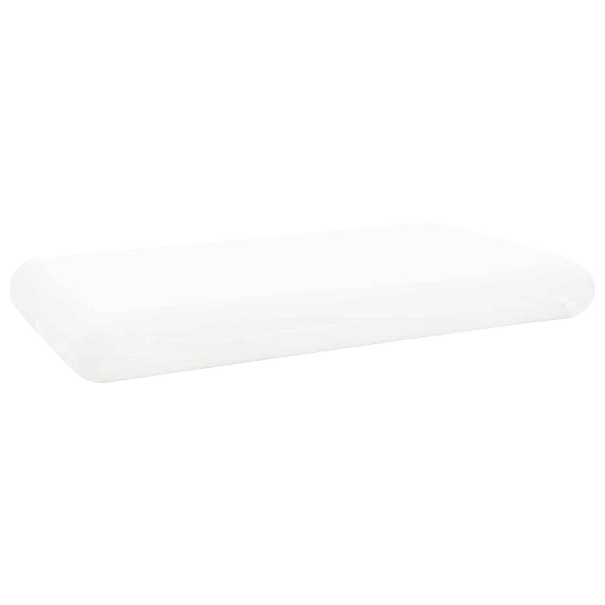 Vidaxxl oreiller de couchage uni blanc 74 x 39 x 13 cm