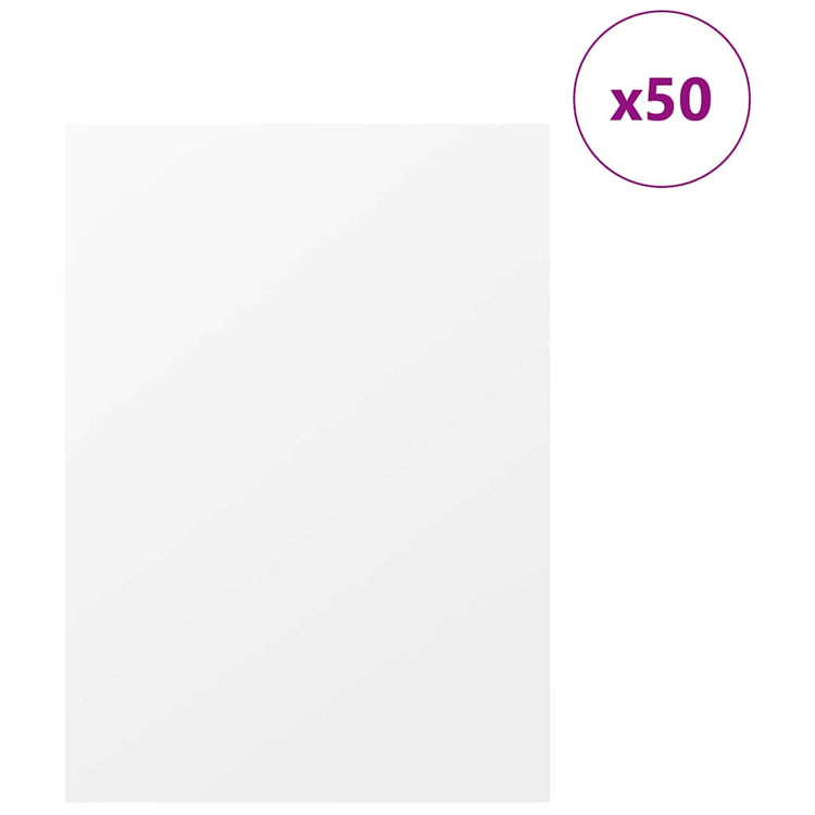 Vidaxx panneaux décoratifs 50 pcs blanc 30 x 42 x 0,27 cm bois d'ingénierie