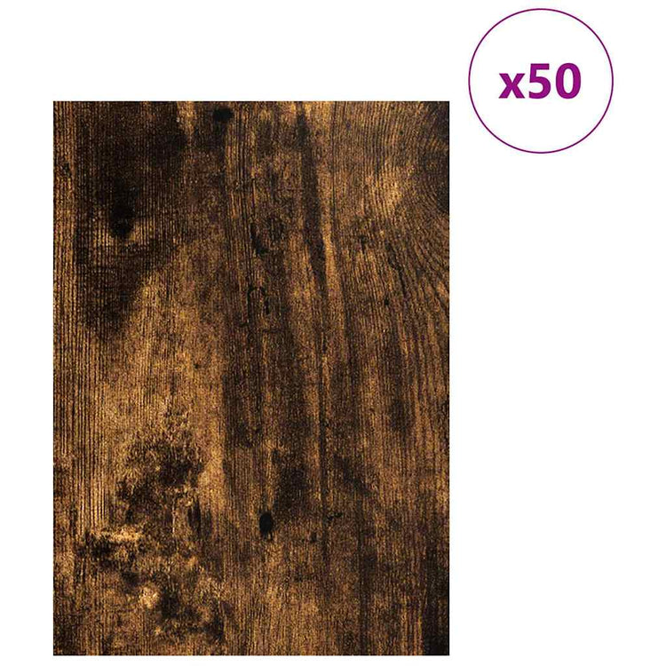 Panneaux décoratifs Vidaxx 50 pcs chêne fumé 30 x 42 x 0,27 cm