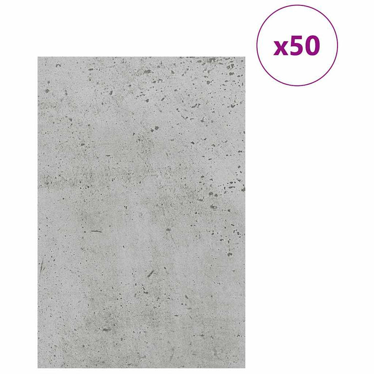 Vidaxx panneaux décoratifs 50 pcs gris béton 40 x 60 x 0,27 cm bois d'ingénierie