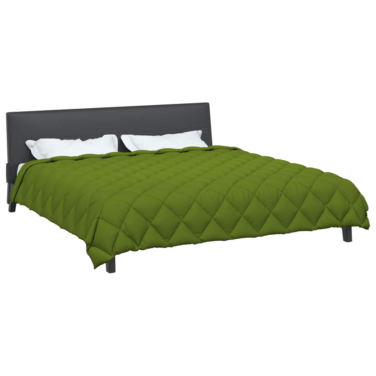 Vidaxl couette d'hiver vert 240 x 200 cm microfibre