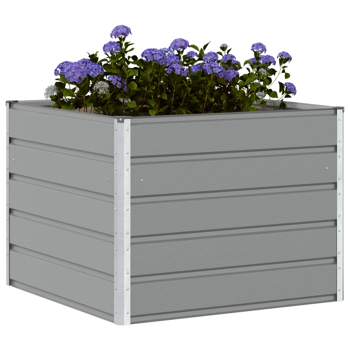 Vidaxx jardinière gris clair 100 x 100 x 75 cm acier