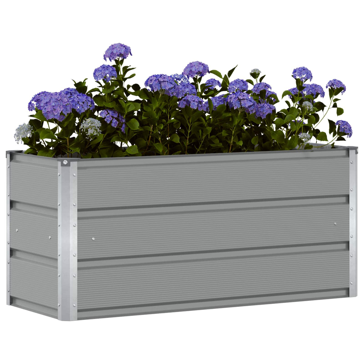 Vidaxx jardinière gris clair 100 x 40 x 45 cm acier