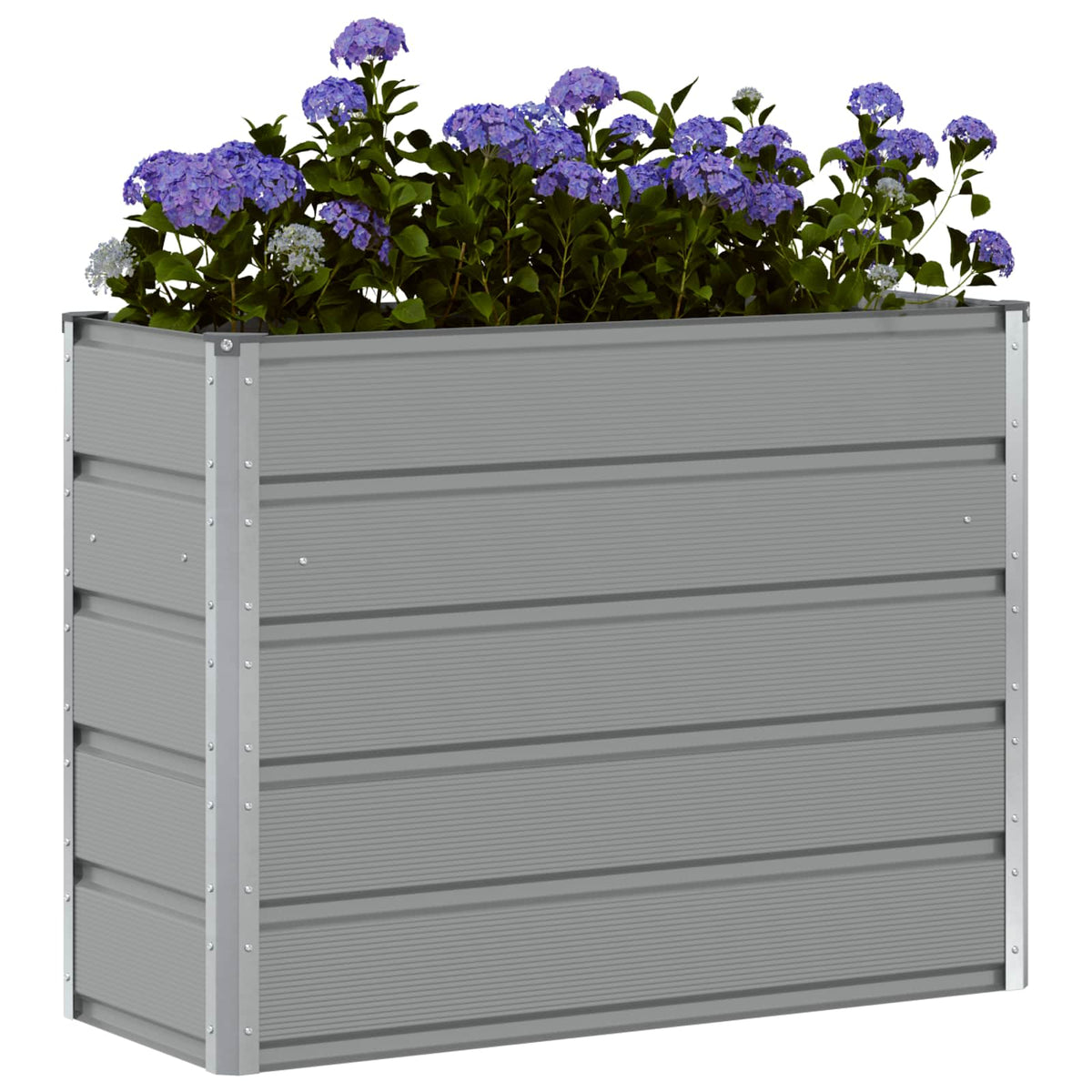Vidaxx jardinière gris clair 100 x 40 x 75 cm acier