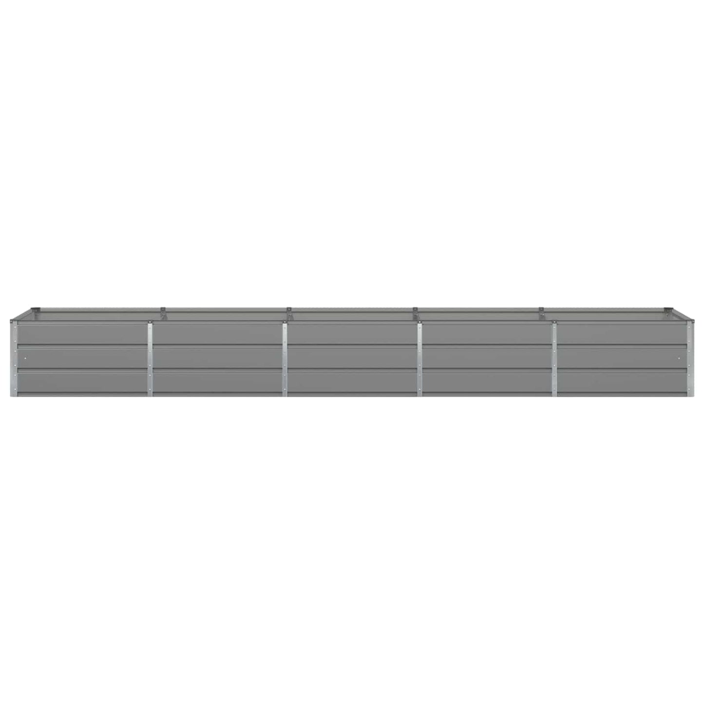 Vidaxx jardinière gris clair 400 x 80 x 45 cm acier