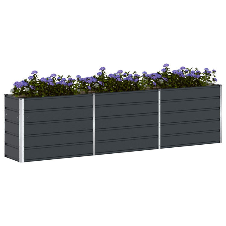 Vidaxx jardinière anthracite 480 x 50 x 45 cm acier galvanisé