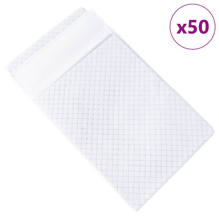 Vidaxxl tapis de dressage pour animaux de compagnie en tissu non tissé 50 pièces 120 x 80 cm