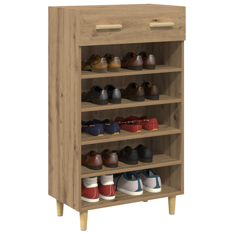 Vidaxx meuble à chaussures chêne traditionnel 60 x 35 x 105 cm bois d'ingénierie