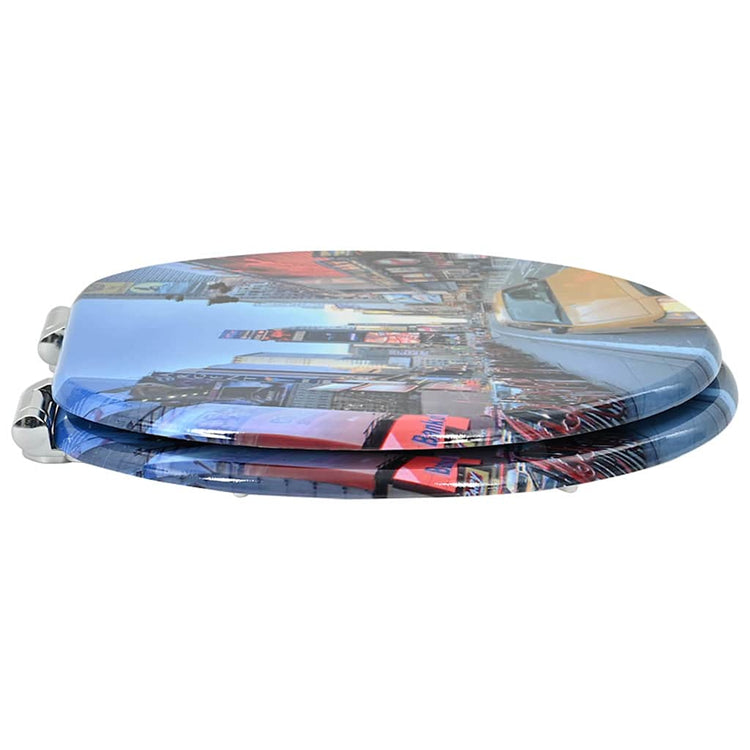 Vidaxx abattant de toilette à fermeture douce multicolore 44 x 38 cm panneau MDF