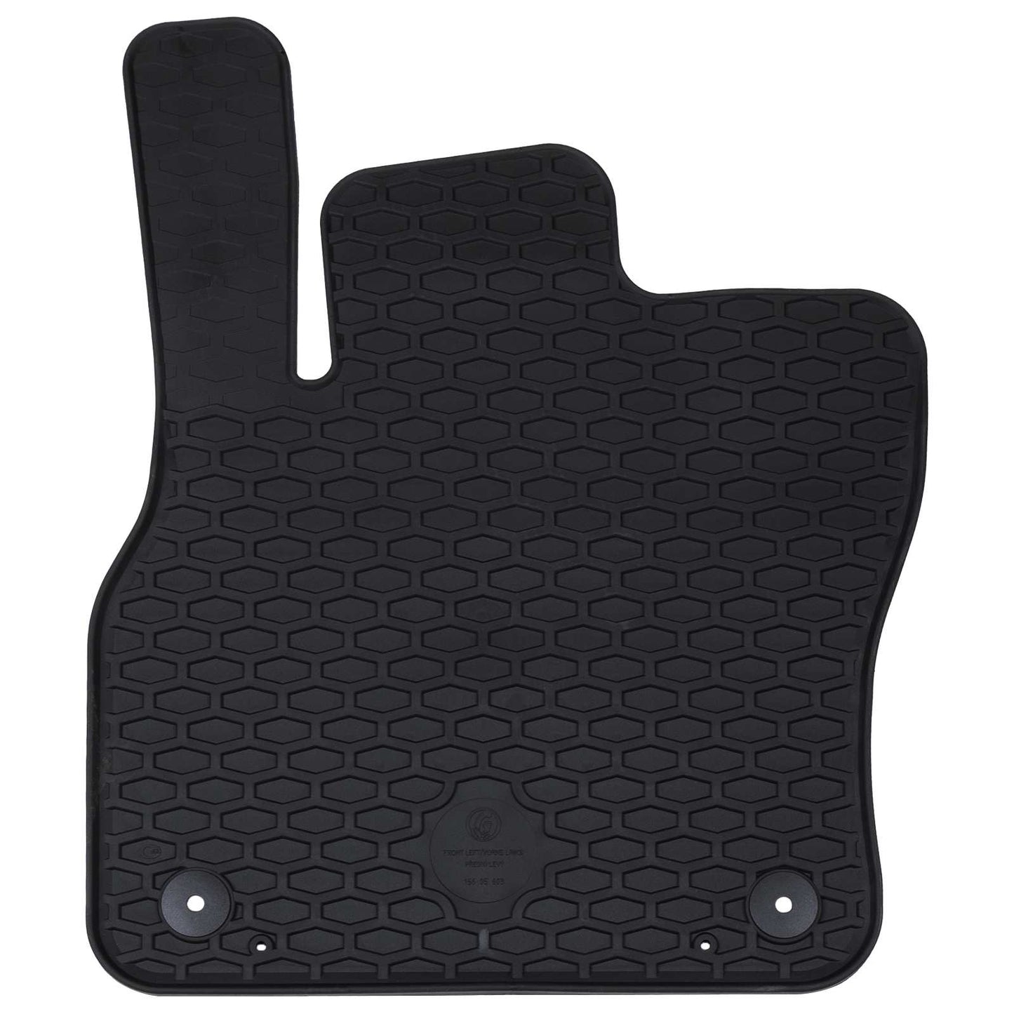 Vidaxxl tapis de sol de voiture 4 pièces noir sur mesure pour Audi Q3 caoutchouc