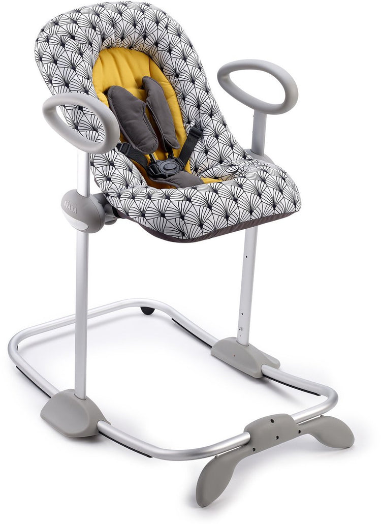 Béaba up down rocking chair bébé - rocking chair réglable en hauteur - balançoire bébé - 4 hauteurs 3 positions d'allongement - avec ceinture 5 points - multicolore