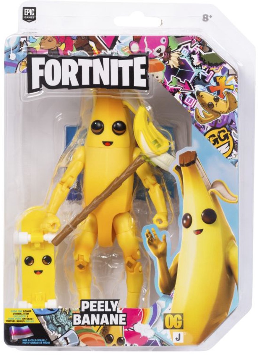 Jazwares fortnite - pack 1 figurine (série légendaire) peely