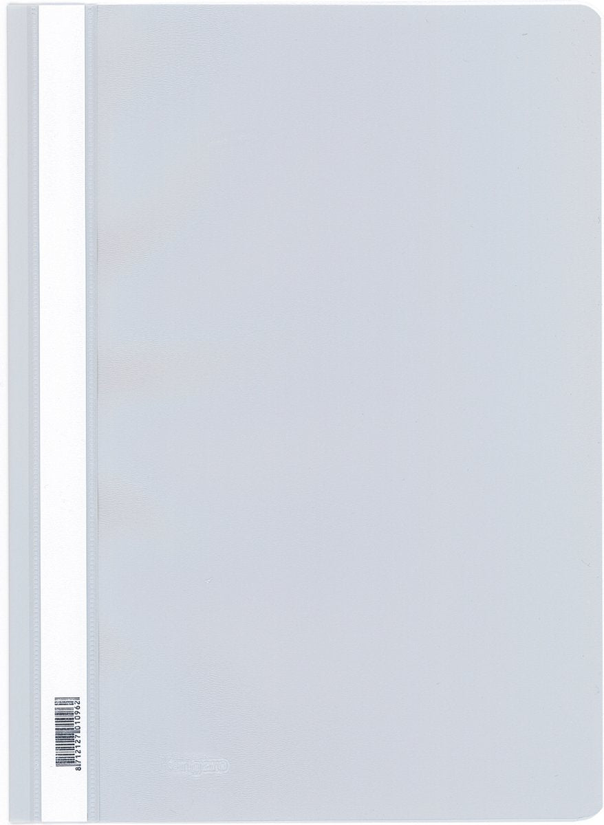 Dossier à fixation rapide Kangaro - a4 - pp - gris - rétrécissement de 25 pièces - k-22040