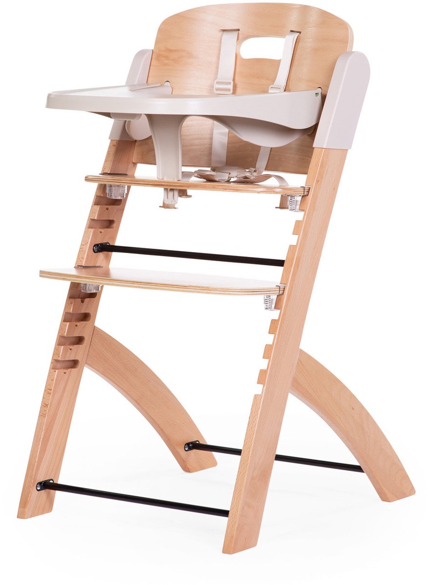 Childhome - chaise d'éveil evosit avec tablette mangeoire - chaise haute réglable et élégante - de 6m - 0 à 85kg