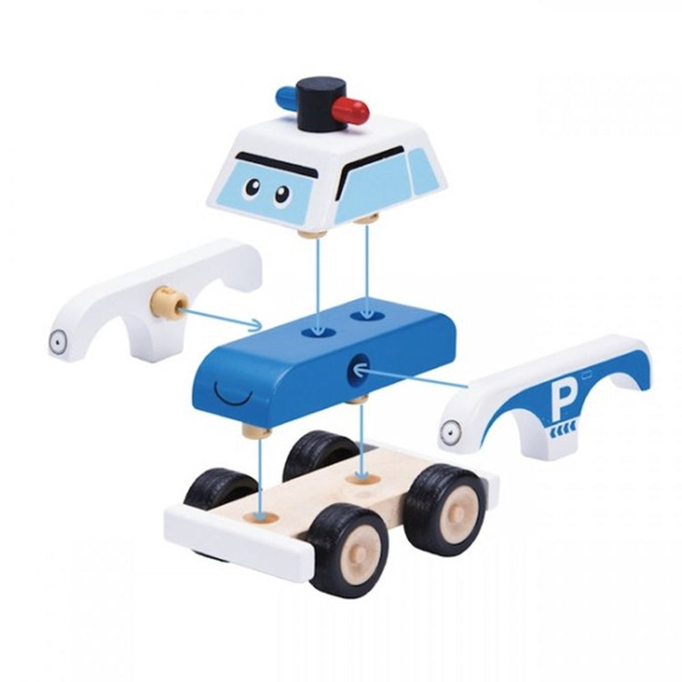 Wonderworld construit une voiture de police. +1