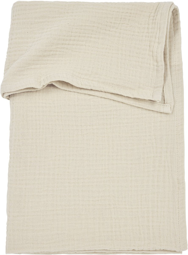 Drap de berceau Meyco baby uni - hydrophile prélavé - sable doux - 75x100cm - 0,3 tog