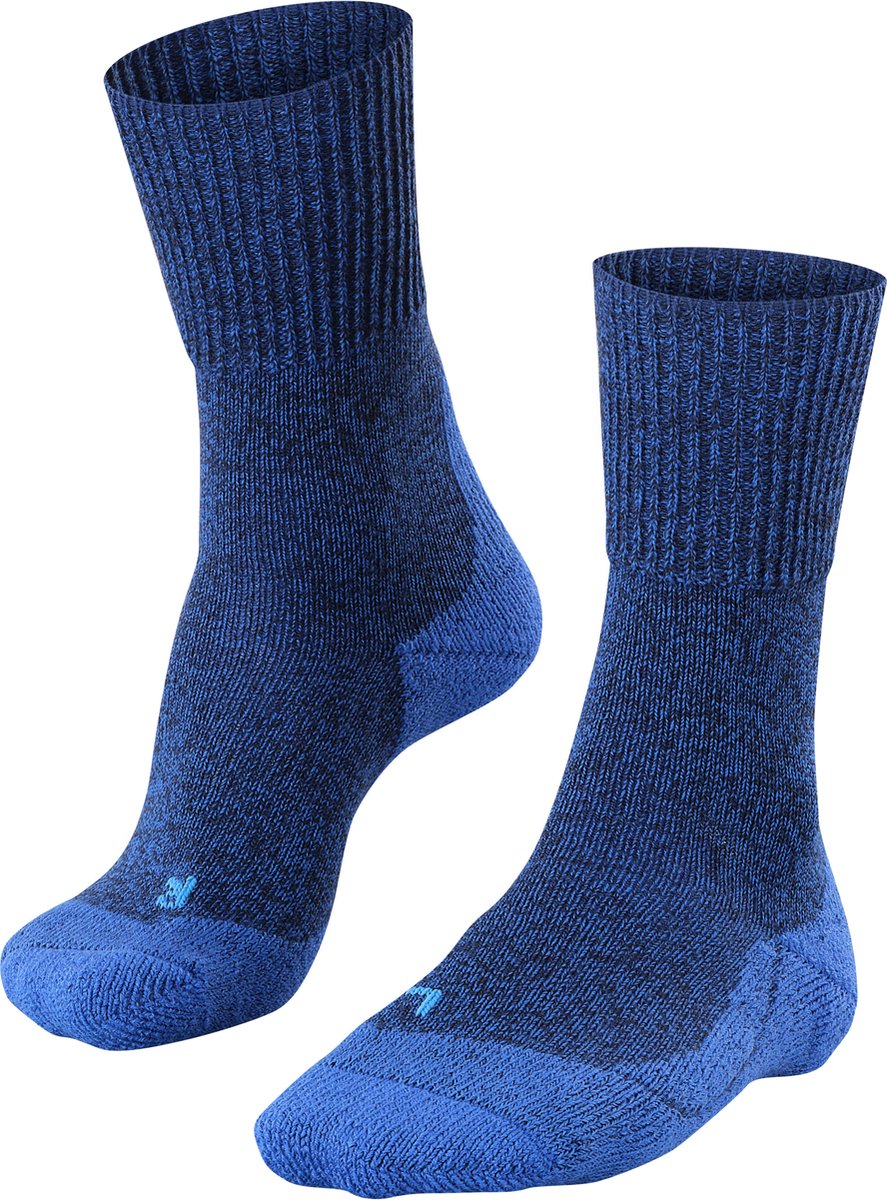 Falke tk1 laine anti-ampoules laine épaisse matériau fonctionnel chaussettes de marche hommes bleu - taille 42-43