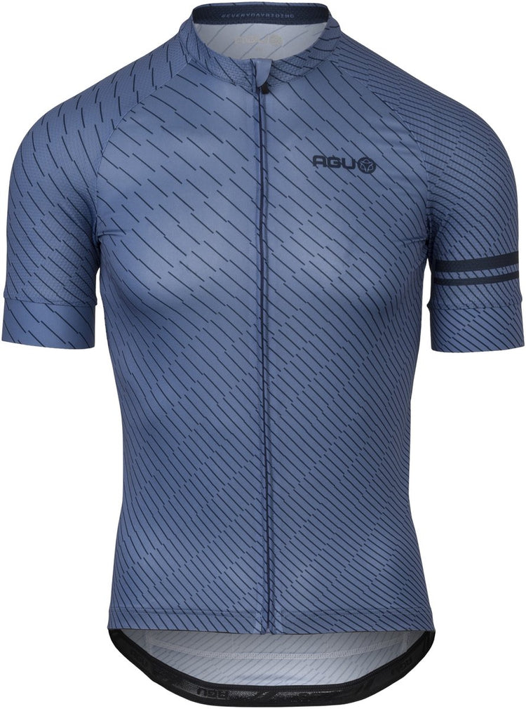 Agu chippie lines essential - chemise de cyclisme homme - bleu specchio - taille l