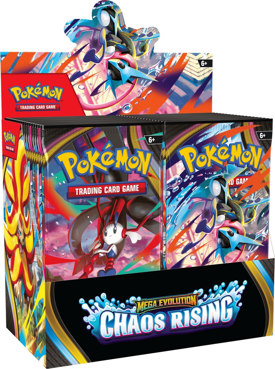 Boîte de booster Pokémon Pokémon Mega Evolution Chaos Rising