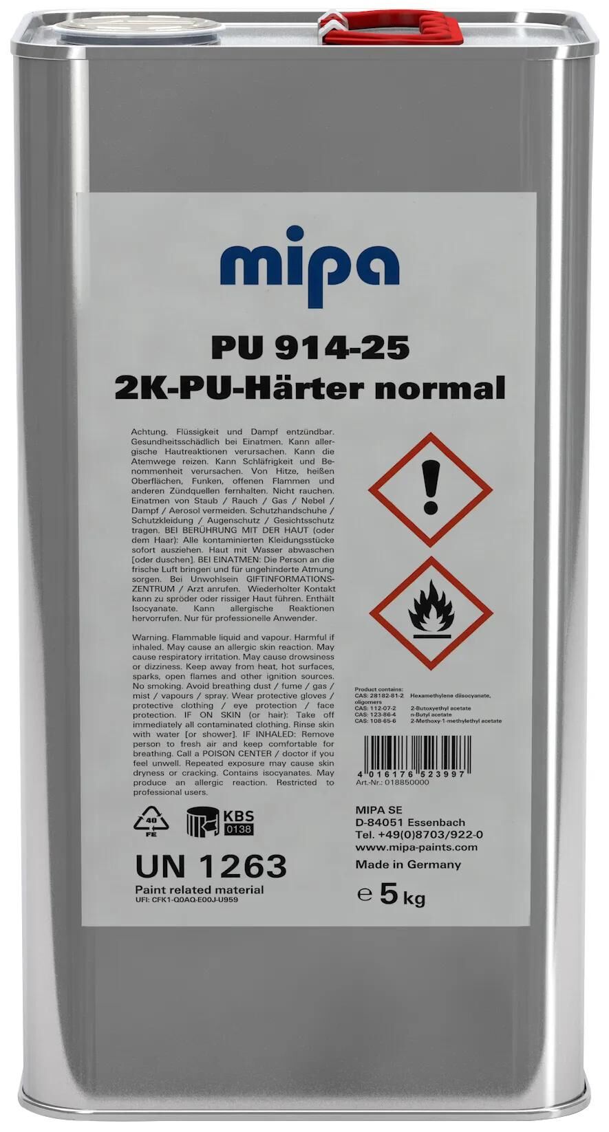 Mipa haerter pu914-25 5ltr.